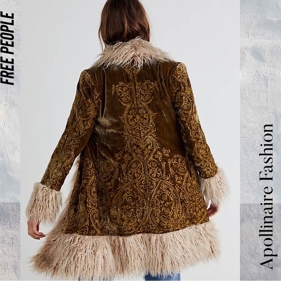 FREE PEOPLE BY UNDERSTATED LEATHER STILLWATER PENNY LANE COAT NWT LARGE RARE - Picture 6 of 10